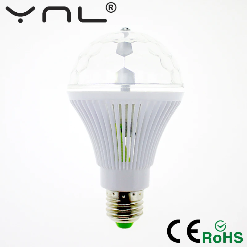 RGB диско светильник для дискотеки 6 Вт E27 85 265 в|light bulb|party light bulbscolor bulb |