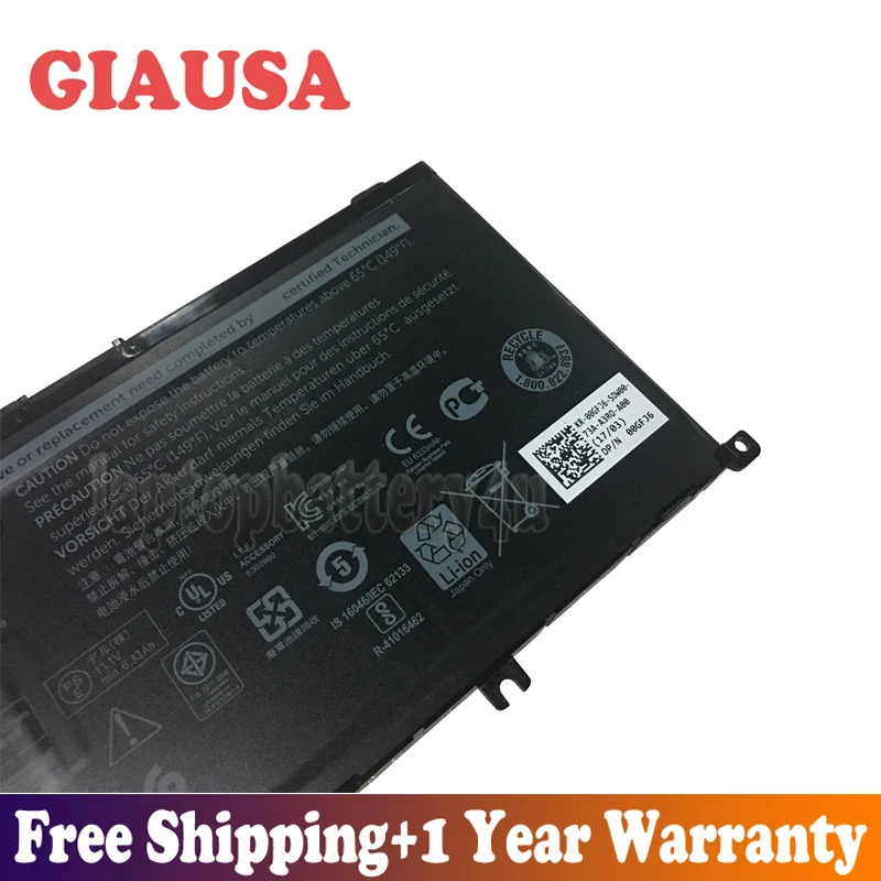 GIAUSA 11,1 В 74Wh 357F9 Аккумулятор для Dell Inspiron 15 7000 7559 INS15PD серии