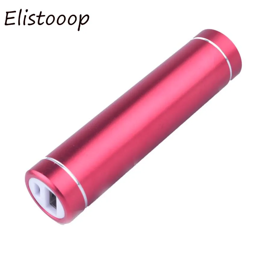 

Elistooop 5V 1A Metal POWER BANK Battery Storage Case USB Suite 18650 BATTERY External DIY Kit Case Box for smart phone