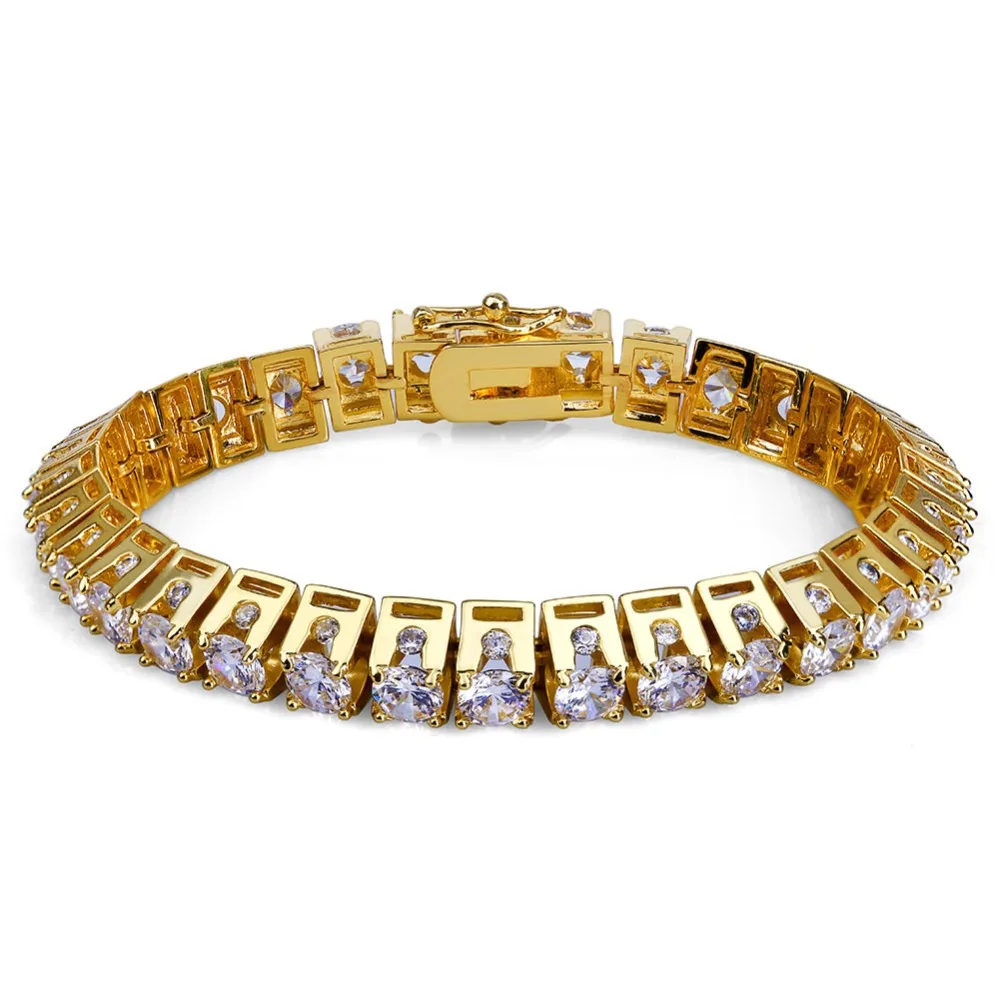 TOPGRILLZ хип хоп новая мода Iced Out Bling ювелирный браслет золотой цвет микро Pave CZ браслеты из камней 10 мм ширина для мужчин и женщин