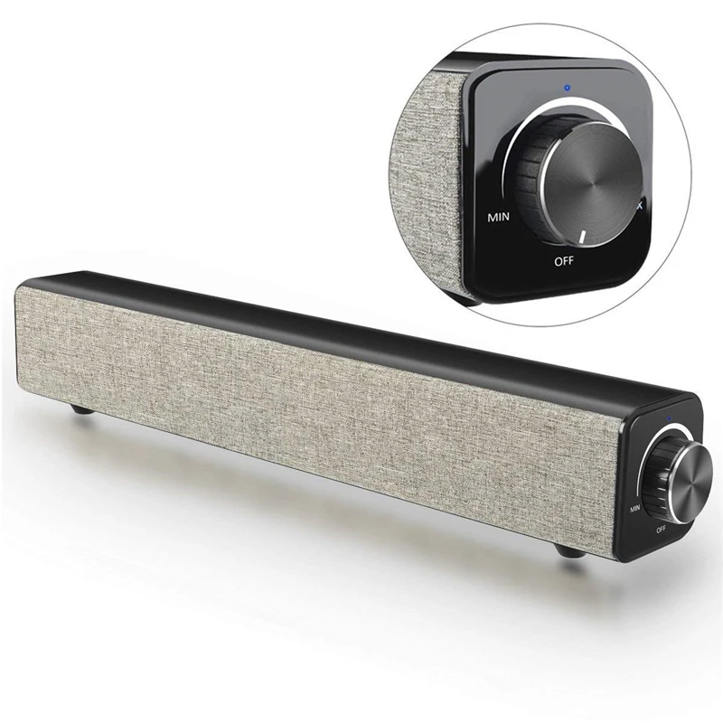 DOGO Fabric Bluetooth Speakers HIFI Soundbar Big Power 20W Stereo