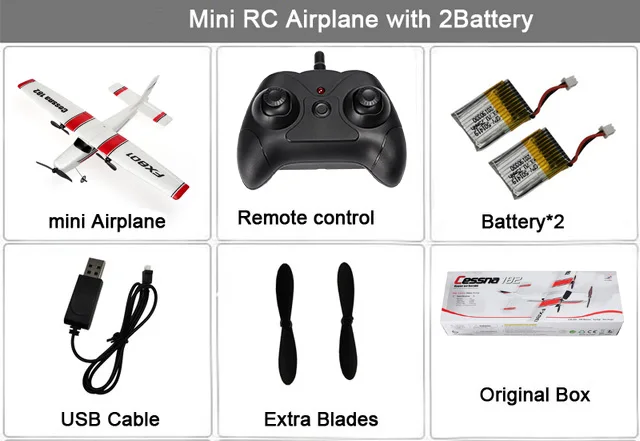 Радиоуправляемый игрушечный самолёт, беспроводной пульт дистанционного управления, самолеты 2,4G, летающая модель, ручное метание, размах крыльев, EPP самолет из пеноматериала, игрушки, детские подарки - Цвет: 2 Batterys Include