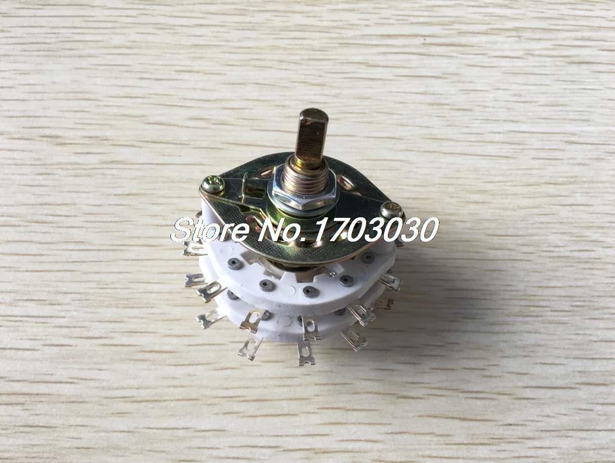 TV Radio Band Channel Rotary Switch Selector 2P11T 2 Pole 11 Throwin