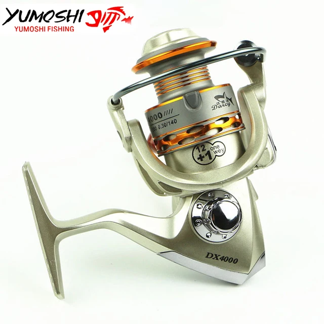 Best Price YUMOSHI 2017 Hot Metal Coil Fly Fishing Reel 12BB DX1000 - 7000 Series Reels Pesca Spinning Reel Wood Handle Fishing Wheel Best Price YUMOSHI 2017 Hot Metal Coil Fly Fishing Reel 12BB DX1000 - 7000 Series Reels Pesca Spinning Reel Wood Handle Fishing Wheel