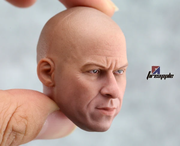 Hp Headplay Fast & Furious Vin Diesel Head Sculpt Match Plain Body 1/6 Scale Body Figure Da Collezione