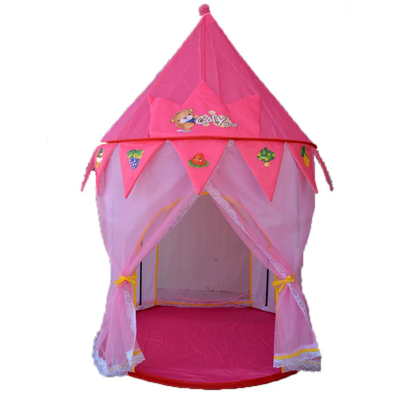 

Kids Portable Teepee Play Tents  Children Toy Game House Princess Castle Tent Indoor Outdoor Baby Folding  Playpens Marquee Gift