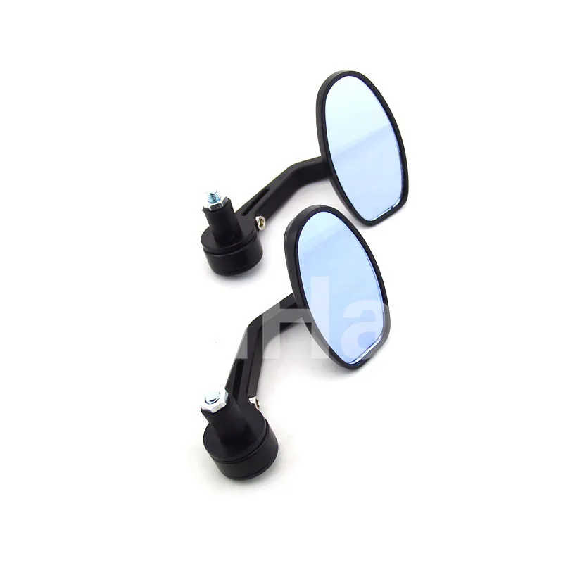 

1Pair 7/8'' CNC Black Motorcycle Rearview Bar End Rear Side Mirror Universal Fits For Honda Yamaha Suzuki
