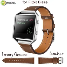 Ремешок для часов из натуральной кожи для Fitbit Blaze на запястье умный спортивный сменный мм ремешок для часов 23 мм аксессуары Роскошный PU кожаный