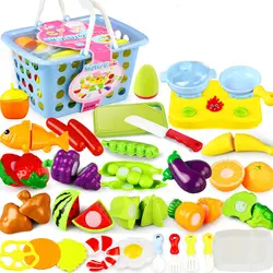 35 шт. фрукты и овощи резка игрушечные лошадки миниатюрный еда ненастоящая играть детские игрушки для кухни для детей обувь девочек