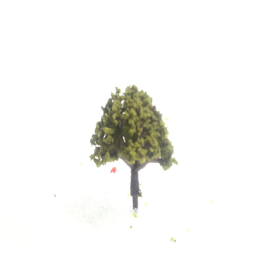 architecture model flower model tree for ho train layout 06