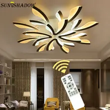 Креативные акриловые Современные светодиодные люстры для гостиной, спальни, кухни, светильники, монтируемые на поверхности, светодиодные потолочные люстры