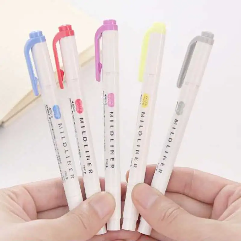 Японская Zebra 5 шт./компл. Mildliner Pen мягкий лайнер с двойной головкой маркер для