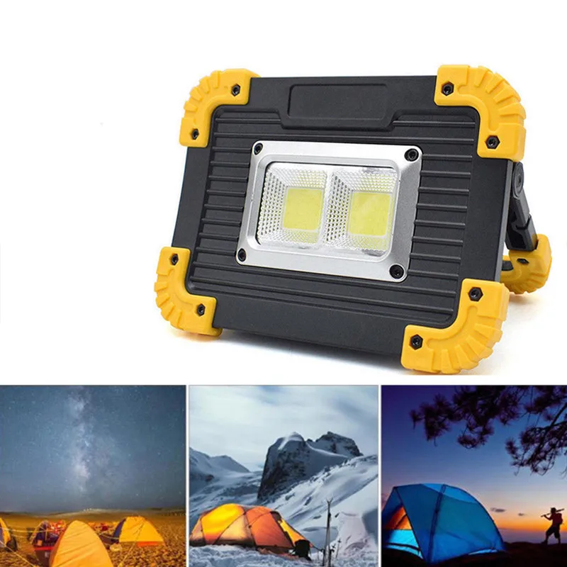 

VBS Powerful COB Led Work Light Rechargeable Outdoor 2*18650 Rechargeable Battery Portable Led Lantern 4 Modes IP44 Waterproof
