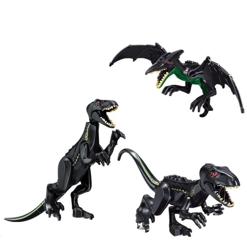 

15pcs/lot Building Blocks Bricks Polar bear carnotaurus triceratop Dinosaur T-rex children gift baby toys education model
