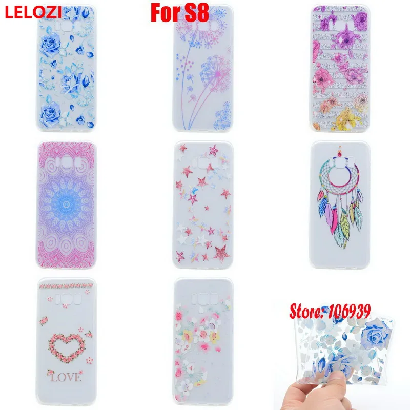 Lelozi мягкий прозрачный ТПУ ясно силиконовый гель Fundas Coque чехол для Samsung Galaxy S8 Catcher