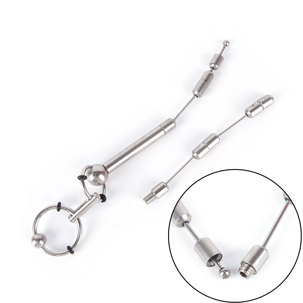 Steel urethral sound,Penis Urinary Plug,Urethra Stimulate Dilator Masturbation Rod DIY Free Combination Bathroom Accessories