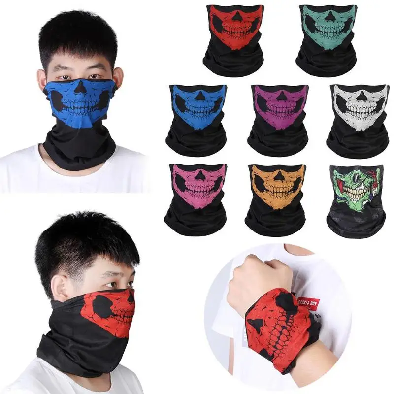 

Outdoor Sports Bike Bicycle Skateboard Motorcycle Ghost Ski Riding Hat Protect Full Face Mask Cycling Face Masks Balaclava Skull