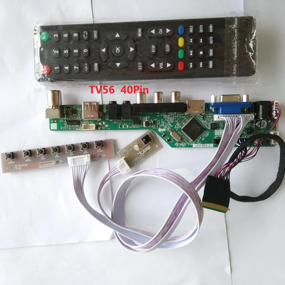 

kit for LP173WD1(TL)(H8) 40pin LVDS 17.3" 1600X900 TV AV Screen panel Controller board driver remote VGA HDMI USB LCD LED