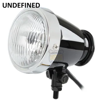 

12V Motorcycle Parts Retro Bellmouthed Front Headlight Lamp Hi/Lo Beam 10mm Bolt For Kawasaki Vulcan 750 Suzuki Yamaha UNDEFINED