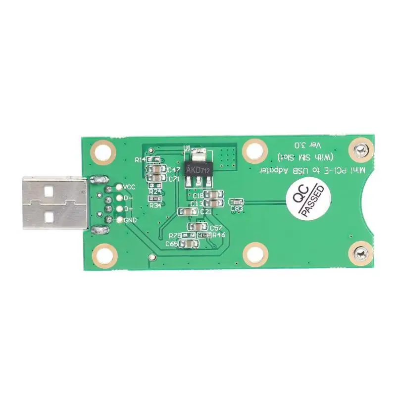 Mini PCI-E to USB Adapter with SIM 8 Pin Card Slot for WWAN/LTE Module