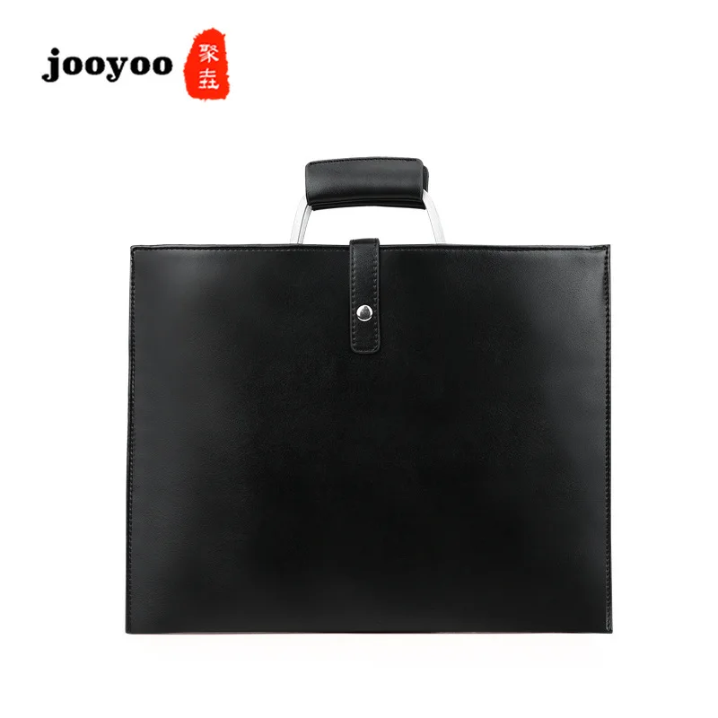 جديد بسيط الأعمال حقيبة الرجال حقيبة جلدية المألوف حقيبة جلدية كبيرة محفظة جلديّة jooyoo