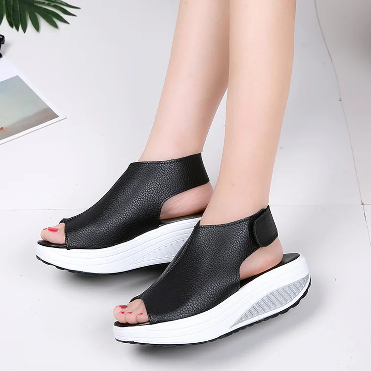 

New fashion women sandals summer new platform sandal shoes breathable comfort shopping ladies walking shoes Size 35-43