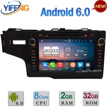 8″ 4GB RAM 32GB ROM Octa Core Android 6.0 DAB 3G/4G WiFi USB BT Car DVD Player Radio Stereo For Honda FIT Left Hand Driving 2014