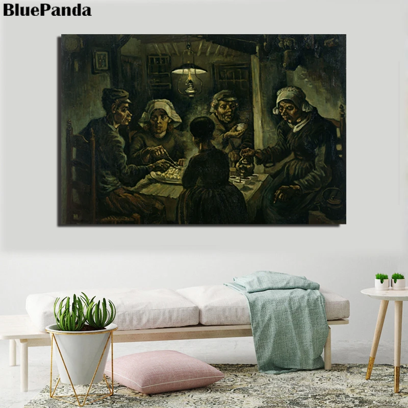 

Van Gogh The Potato And The Rocks Poster Canvas Painting Print HD Pictures For Living Room Bedroom Home Decor