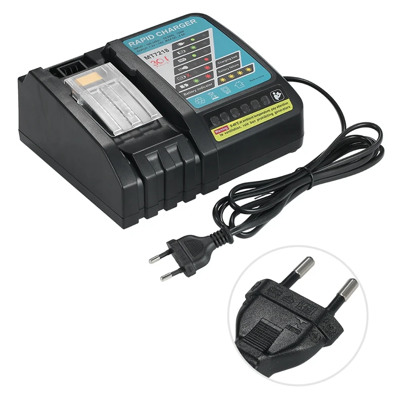 Mt7218 6.5A Батарея Зарядное устройство Замена Мощность инструмент для Makita Dc18Rc Dc18Ra Bl1830 Bl1815 Bl1840 Bl1850 14,4 в-18 в литий-ионный Батт