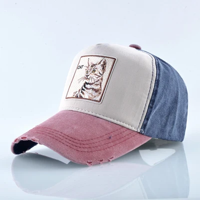 M-RD TQMSMY мыть деним Кепки Бейсбол Кепки Snapback Hat Для мужчин лето Кепки хип-хоп установлены Кепки Шапки для для женщин Bone шапка - Цвет: M-RD
