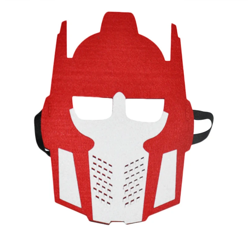 Party Masks Super Hero Transformer Themed Felt Kids Children Boy Birthday Party Decorations Dress up Costume Favor Gifts