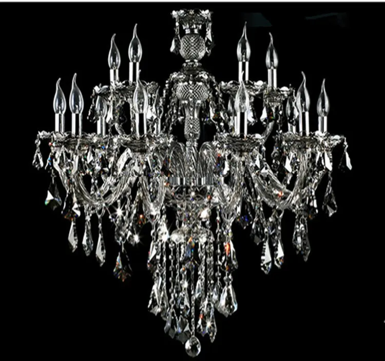 manufacturers selling crystal chandelier modern light candle smoke gray