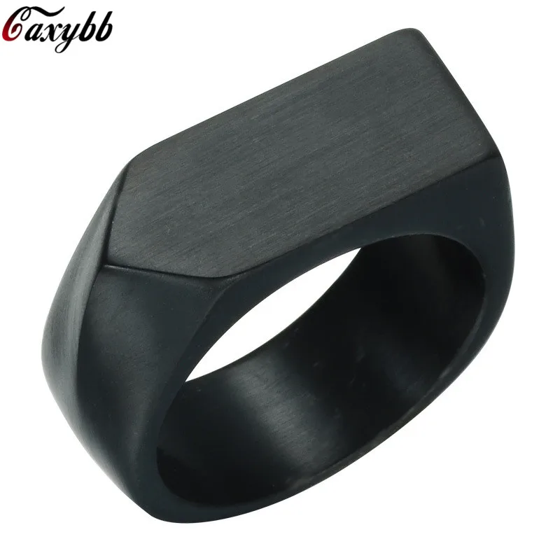316L Нержавеющая Сталь пустая обычное кольцо Высокое качество полированная печатка одноцветное байкерское кольцо для мужчин модное ювелирное изделие