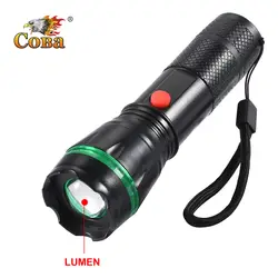 Coba пластиковый фонарик светодиодный масштабируемой люмен фонарик мини-фонарик водонепроницаемый использовать 3 * AAA батареи 800LM camp ночные