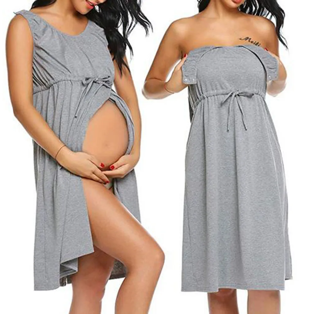 Vetement femme Женская мода для беременных одежда платья для женщин для кормящих грудью матерей платье ropa de mujer
