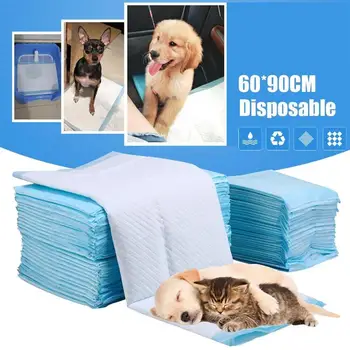 

60 * 90 Pet Dog Diapers Super Absorbent Pet Dog Training Pee Pad Diaper Antibacterial Puppy Dog Nappy Pet Cleaning Supplies