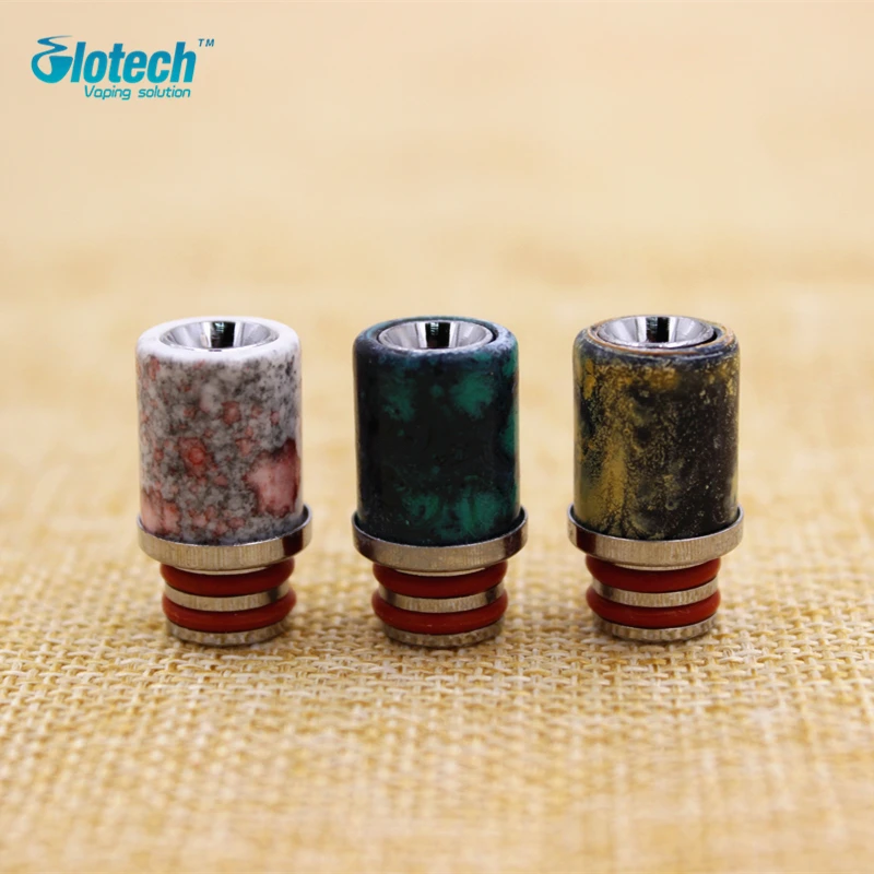 

Glotech Newest top quality resin +Stainless Steel 510 thread drip tip mouthpiece for RDA RBA Atomizer vaporizer