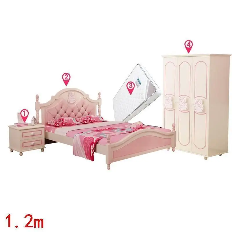 Yatak Odasi Мобильная детская кроватка Mebles Dla Dzieci Bois деревянная спальня Muebles De Dormitorio Lit Enfant деревянная детская мебель кровать - Цвет: Version E