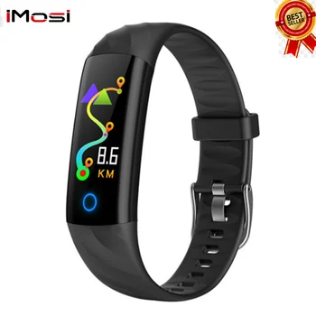 

Imosi S5 Heart Rate Smart Bracelet Waterproof Blood pressure oxygen Monitor Color Screen Activity Fitness Tracker Smart Band