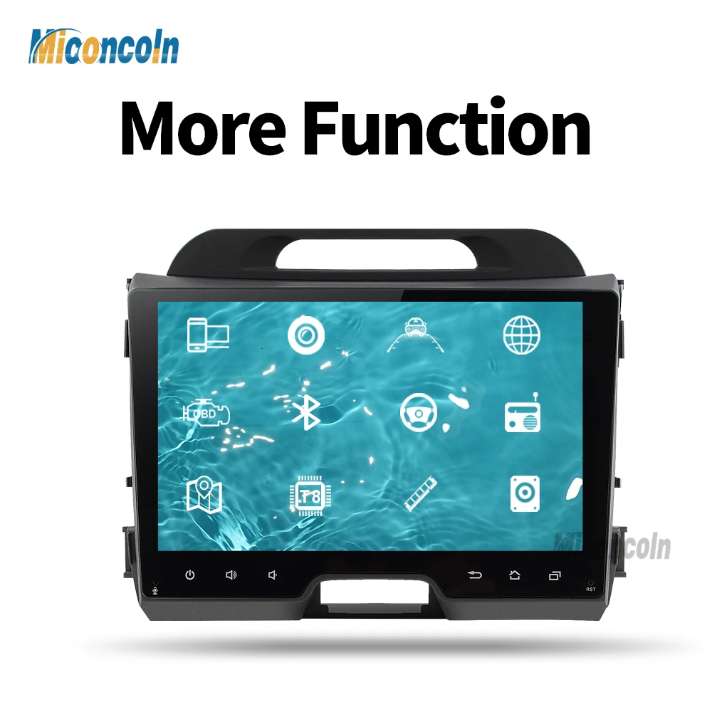 Perfect CZP9060 2G android 8.1 octa 8 core car dvd player gps 2 din car gps video gps for KIA sportage 2014 2011 2012 2013 2015 2