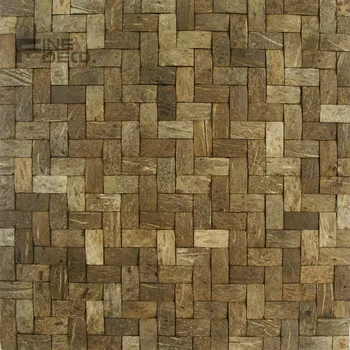 

coconut shell mosaic tile for wall decoration
