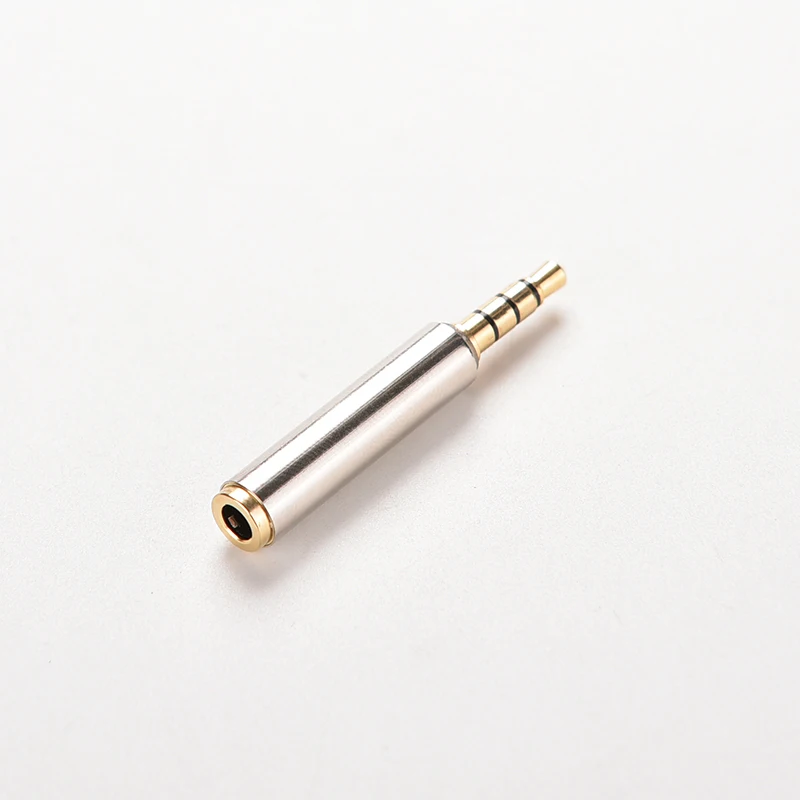 

1PC 3.5mm Full Metal Male to Female M/F Stereo Audio Plug CTIA to OMTP Headphone Adapter Earphone Jack Connector Converter