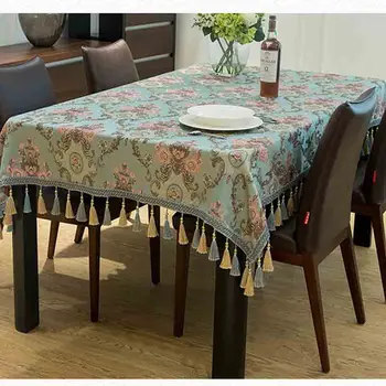 

Meijuner Tassel Table Cloth Rectangular Edge Tablecloth Table Covers Decoration Towel Home Textile Table Decorative Cloth MJ038