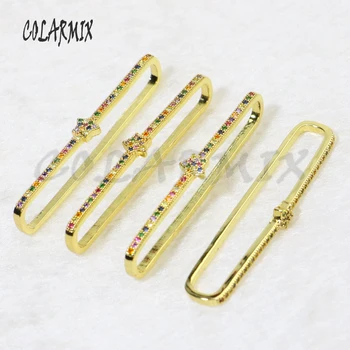 

ear clasp pendants necklace , as pendant as ear-clasp .crystal jewelry rainbow zircon accessories jewelry for women 5660