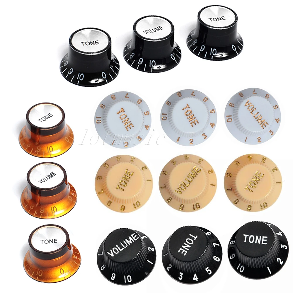 5sets Different color volume tone control knobs for fender strat guitar