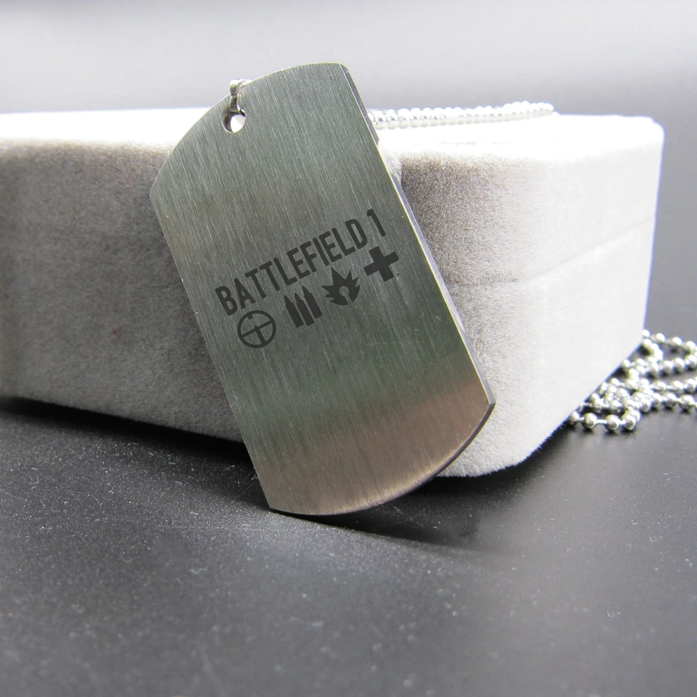 Ожерелье BF1 из нержавеющей стали с логотипом Bullet Aim rescue высокое качество|necklace