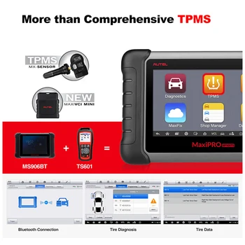Autel MaxiPRO MP808TS Diagnostic Tool Automotive Scanner OBD2 OBD 2 All system Add TPMS Function Better Than MK808 MK808TS AP200 4