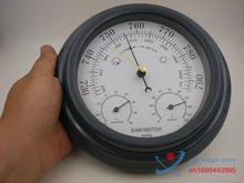 3 in 1 Aneroid 8 Acrylic Black Finish Traditional Barometer with Temperature and Hygrometer Humidity White