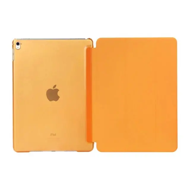 Чехол для Apple iPad Pro 9,7 дюйма для iPad Air 2 чехла. ZAIWJ умный спальный ультра тонкий чехол из искусственной кожи с магнитом для сна - Цвет: Orange L 67