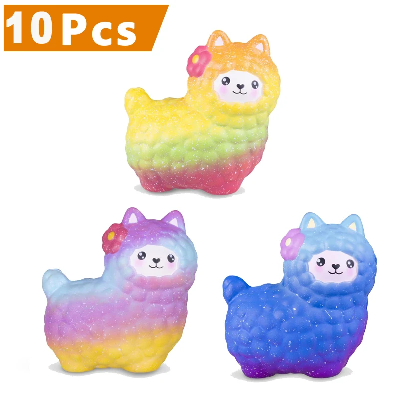 10 шт./лот Vlampo mini Alpaca Slow Rising Jumbo Squishy 3 9 ''Супер мягкая игрушка Kawaii очаровательные